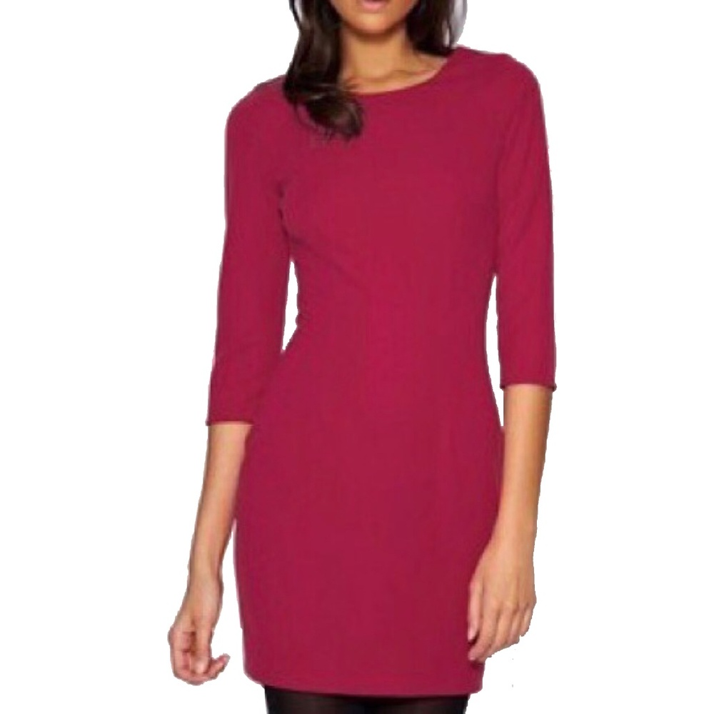 ASOS Tailored Ponti Shift Dress - Plum
